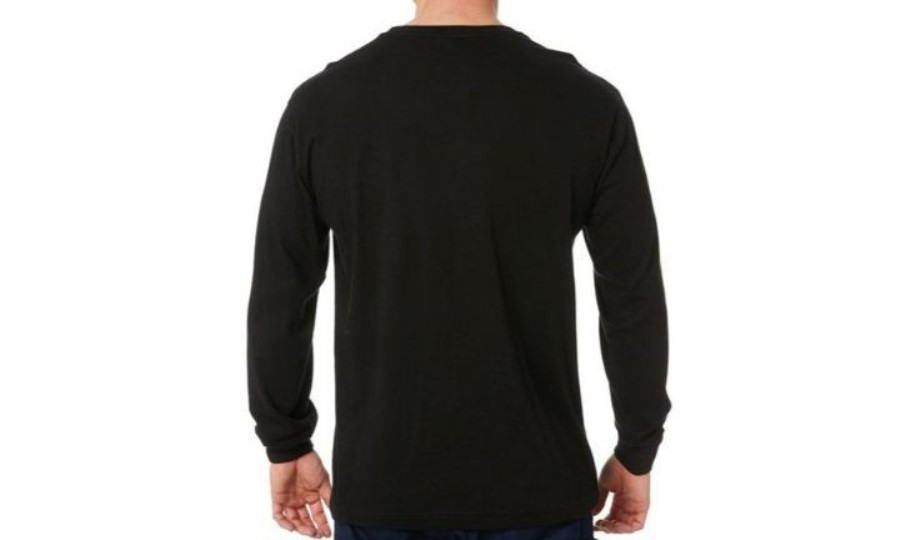 ICON BLOCK LONG SLEEVE TEE Black Yellow Caterpillar