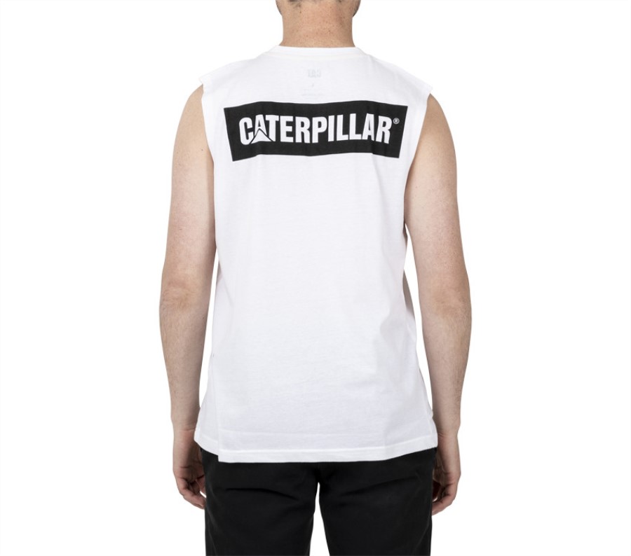 ICON MUSCLE TANK White Caterpillar