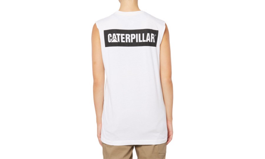 ICON MUSCLE TANK White Caterpillar