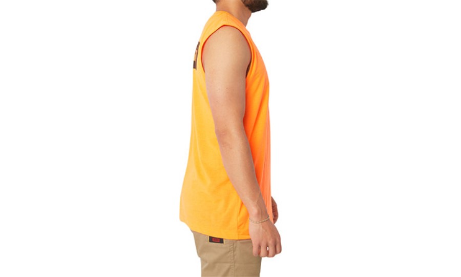 ICON MUSCLE TEE Hi-Vis Orange Caterpillar