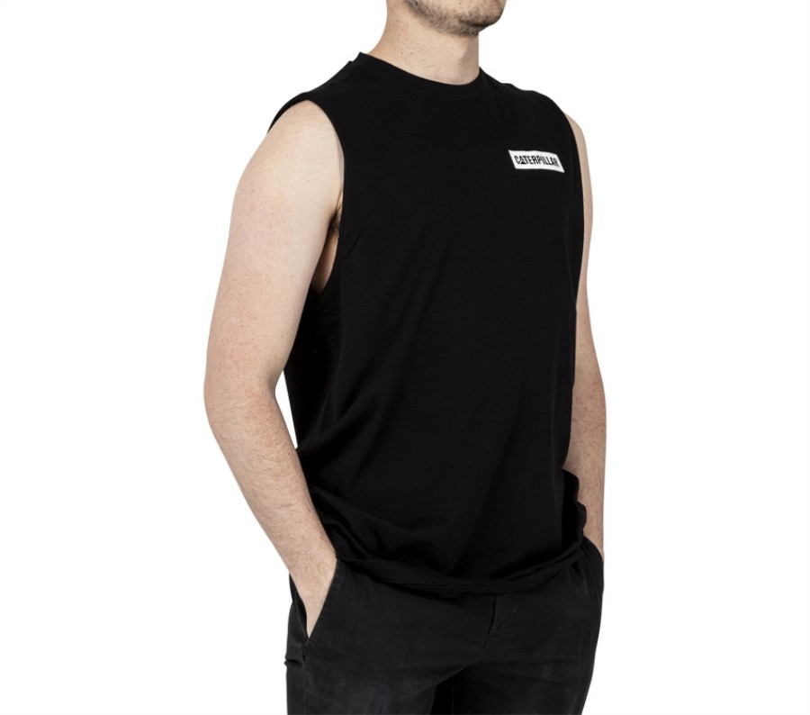 Icon Muscle Tank Black Caterpillar