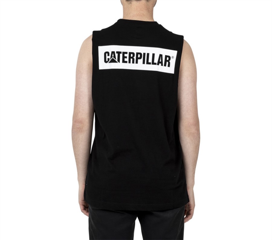 Icon Muscle Tank Black Caterpillar