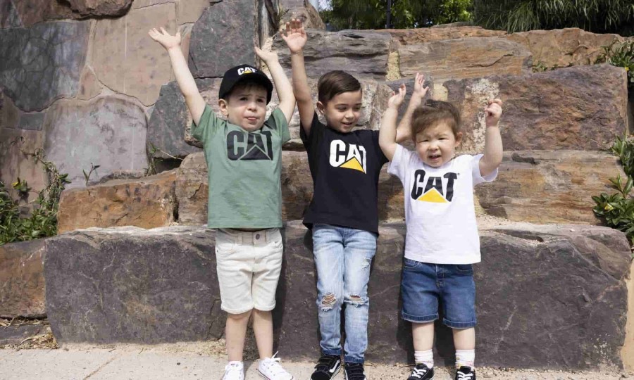 KIDS CAT TRADEMARK TEE Black Caterpillar