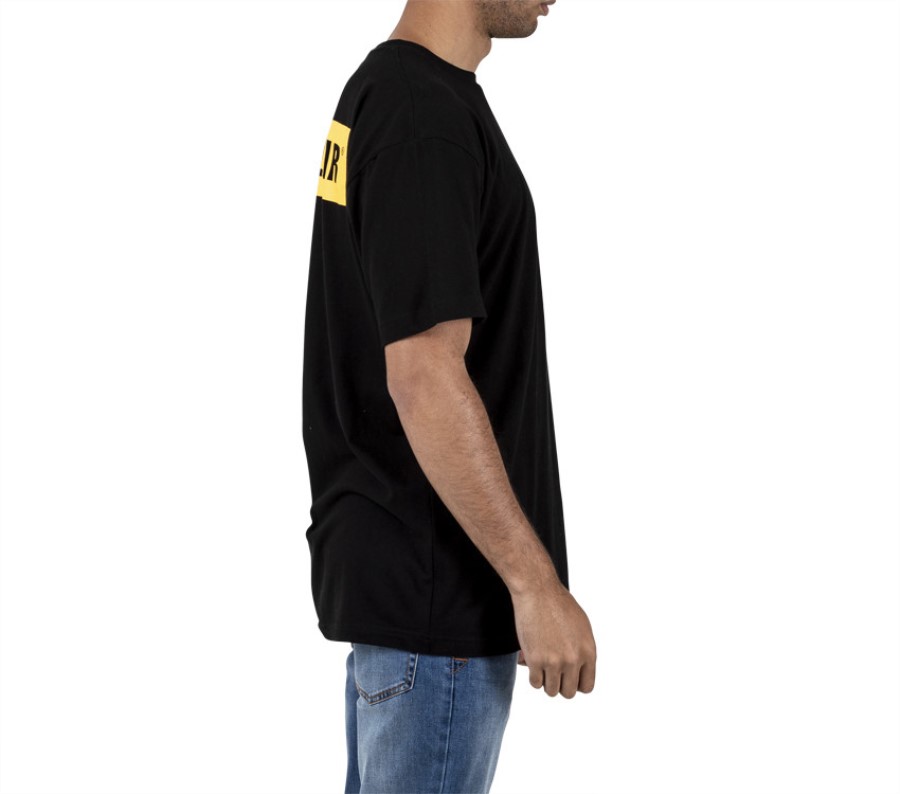 TRITON BLOCK SHORT SLEEVE TEE Black Caterpillar