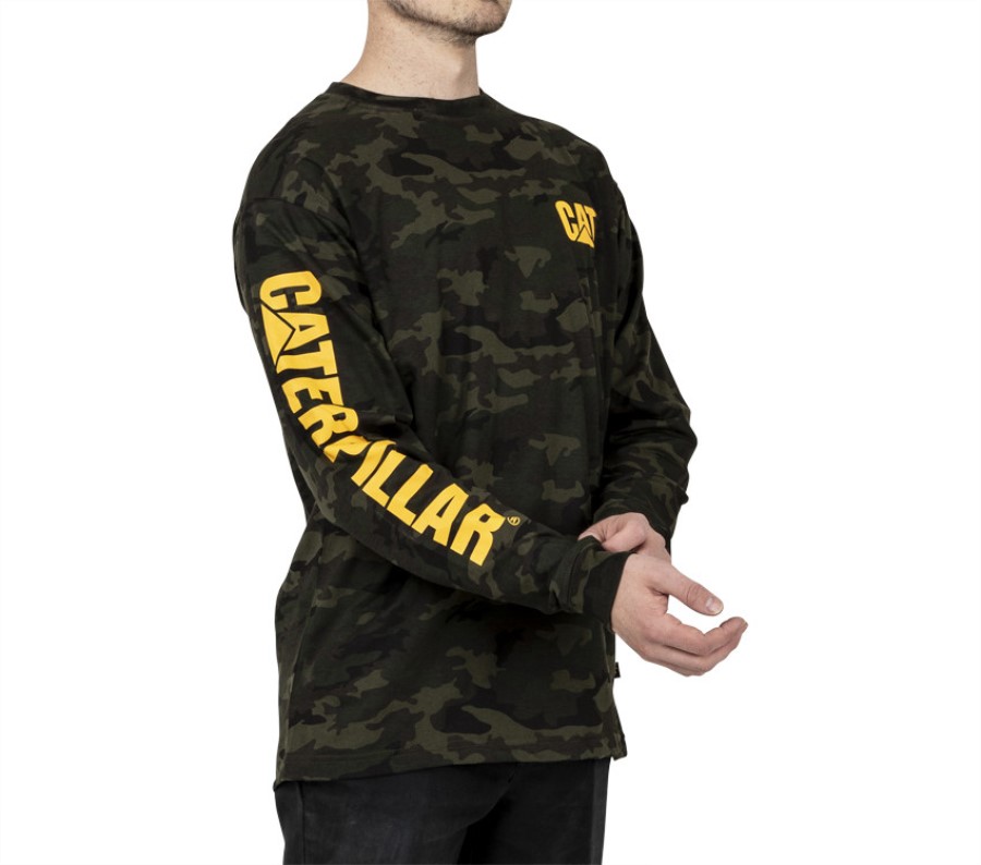 Trademark Banner Long Sleeve Tee Night Camo Caterpillar