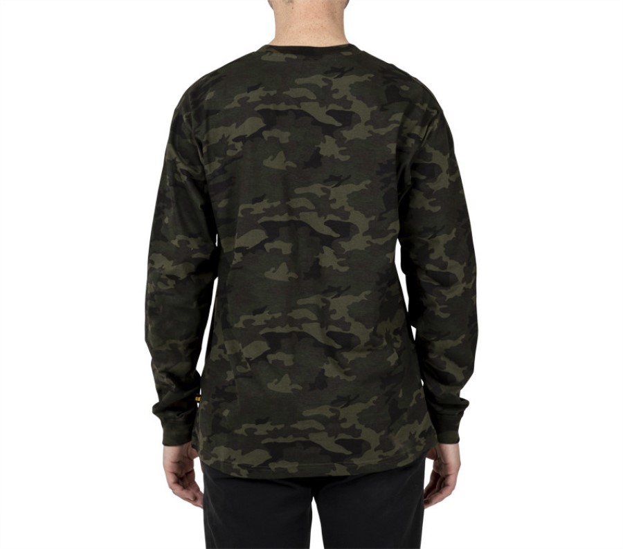 Trademark Banner Long Sleeve Tee Night Camo Caterpillar