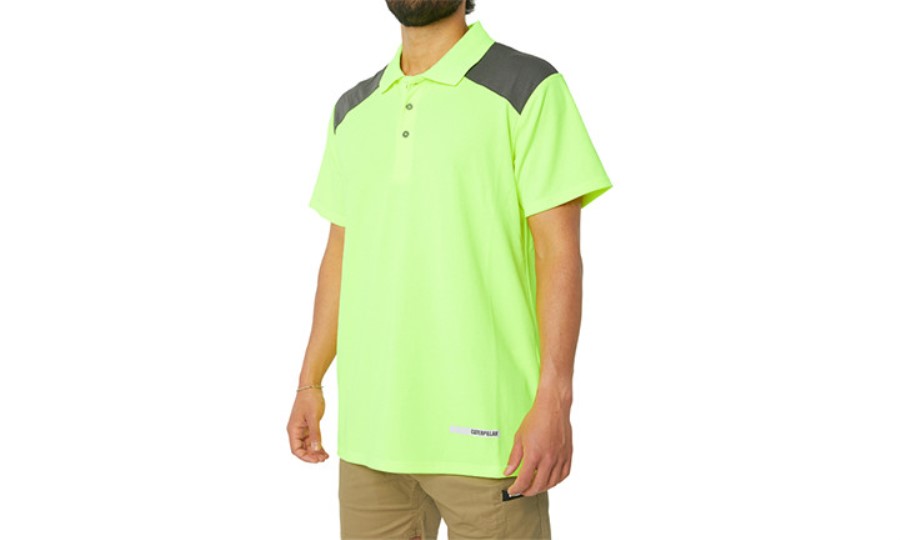 HI VIS PERFORMANCE POLO Hi Vis Yellow Caterpillar