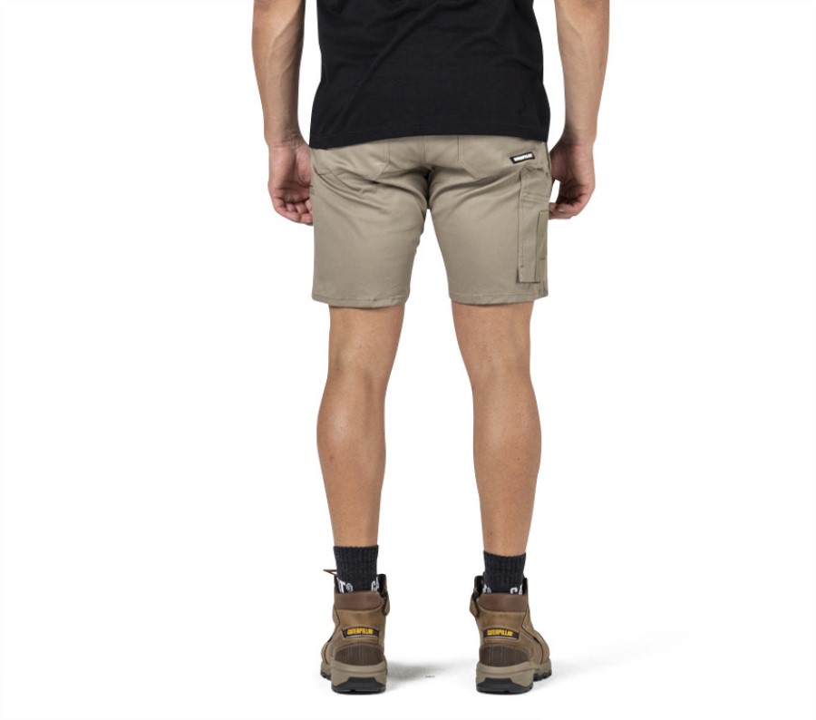 Machine Short Khaki Caterpillar