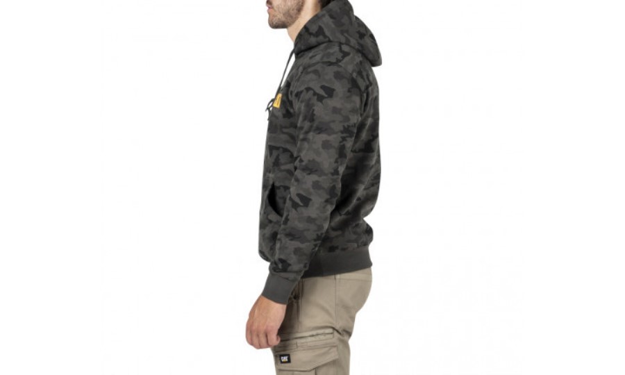 TRADEMARK BANNER HOODED SWEAT Night Camo Caterpillar