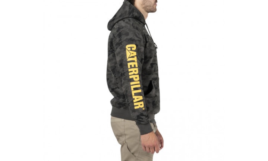 TRADEMARK BANNER HOODED SWEAT Night Camo Caterpillar