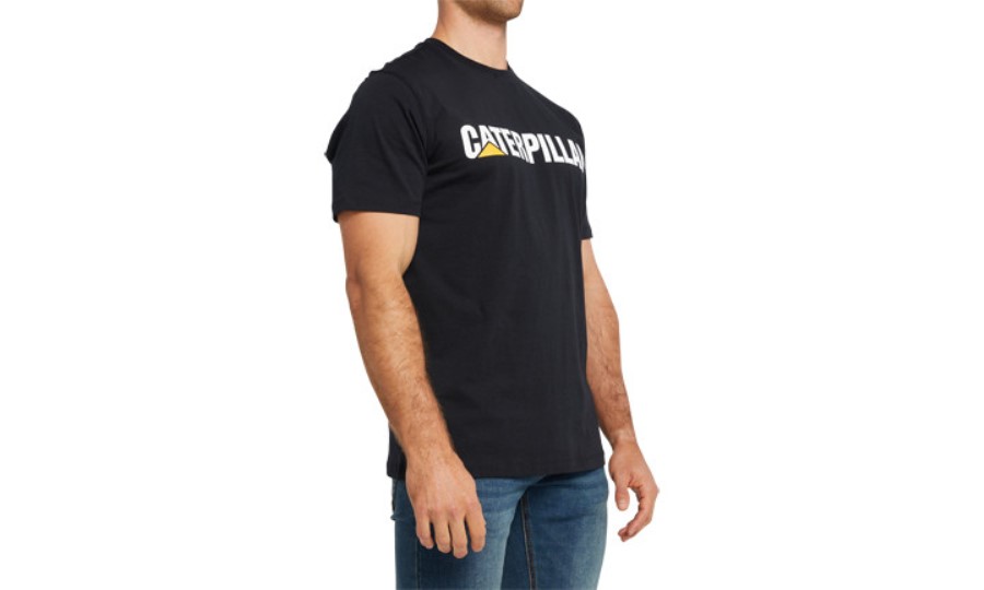 CATERPILLAR LOGO TEE Pitch Black Caterpillar
