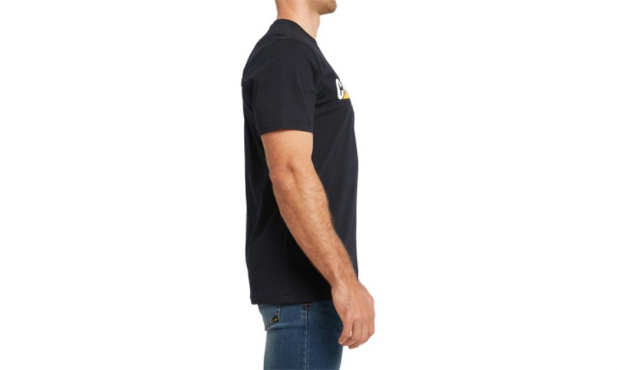 CATERPILLAR LOGO TEE Pitch Black Caterpillar