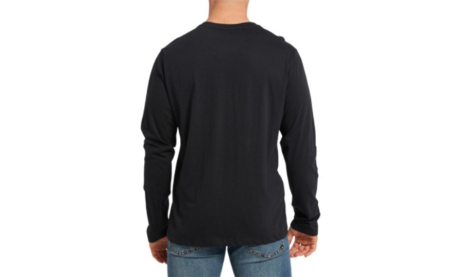 ORIGINAL FIT LONG SLEEVE LOGO TEE Pitch Black-Trademark Caterpillar