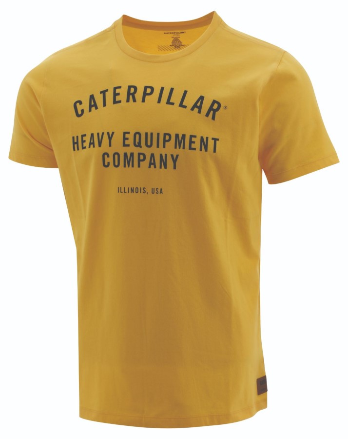 WORK HEC TEE Yellow Caterpillar