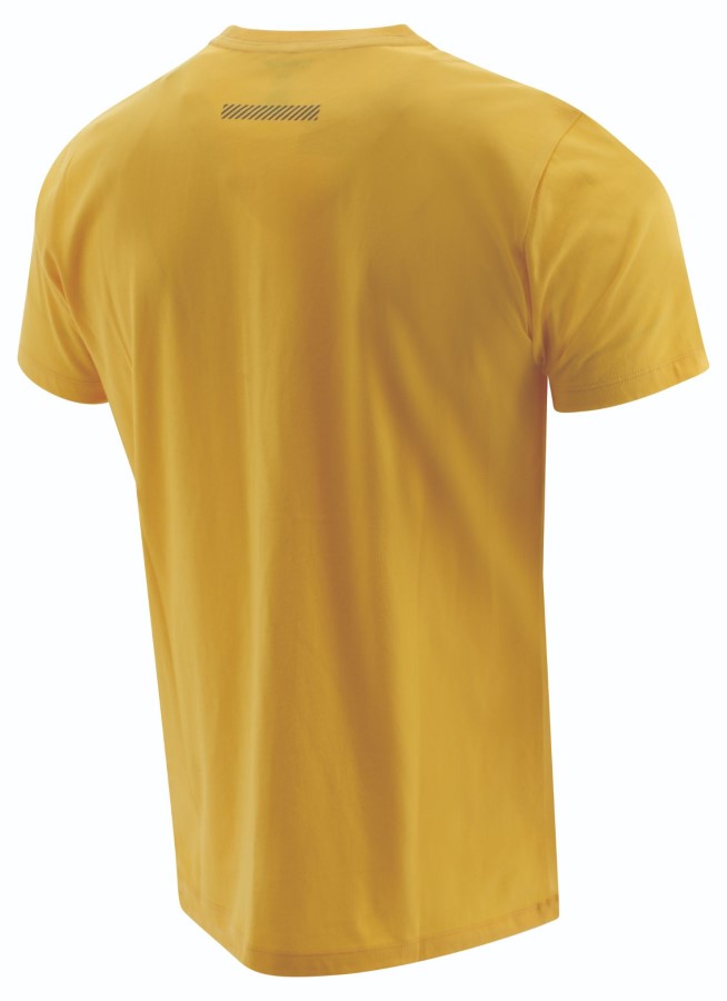 WORK HEC TEE Yellow Caterpillar