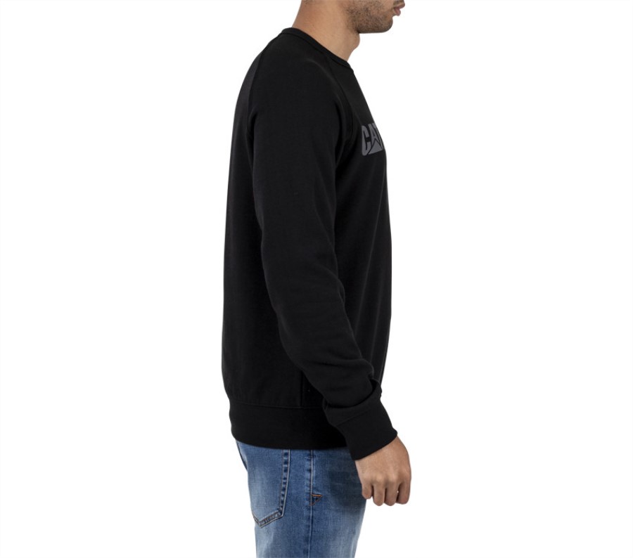 FOUNDATION CREWNECK SWEATSHIRT Pitch Black Caterpillar