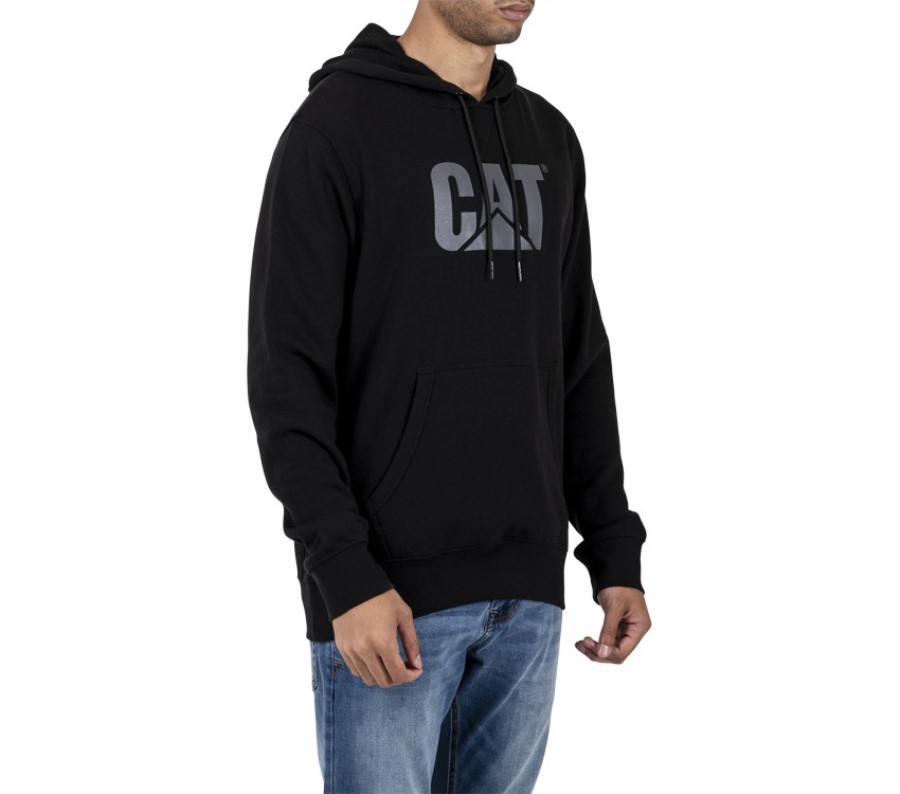 FOUNDATION HOODED SWEATSHIRT Pitch Black Caterpillar