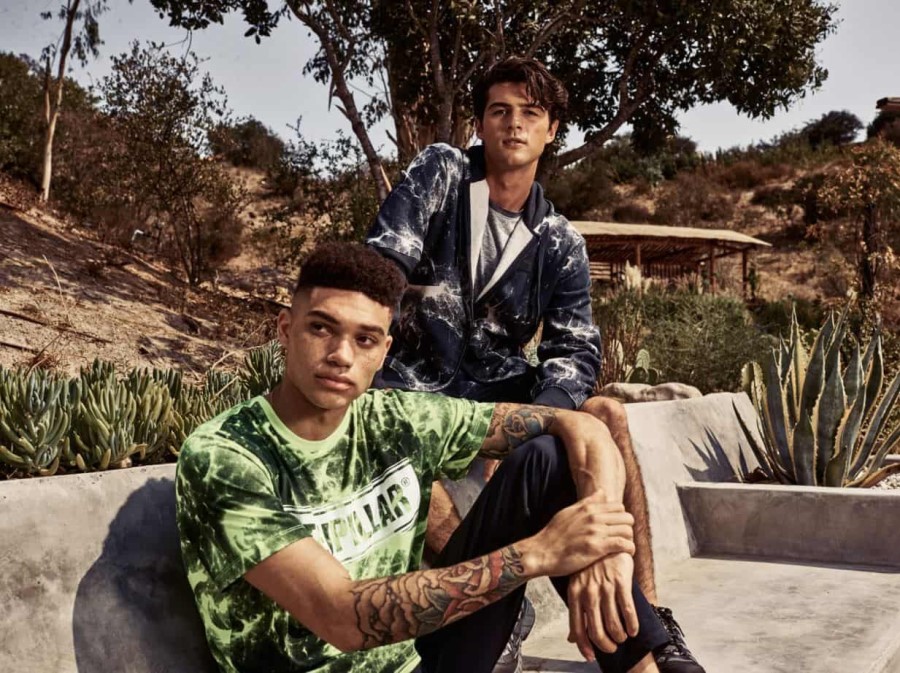 CONNECT ENERGY AOP TEE Hi-Vis Yellow Caterpillar