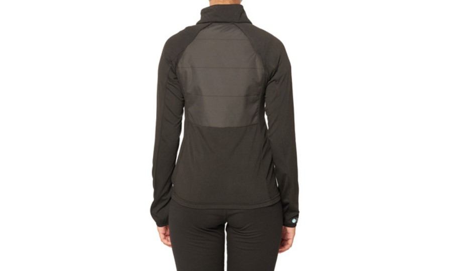 WOMEN CONNECT HYBRID FLEECE JACKET Pitch Black Caterpillar