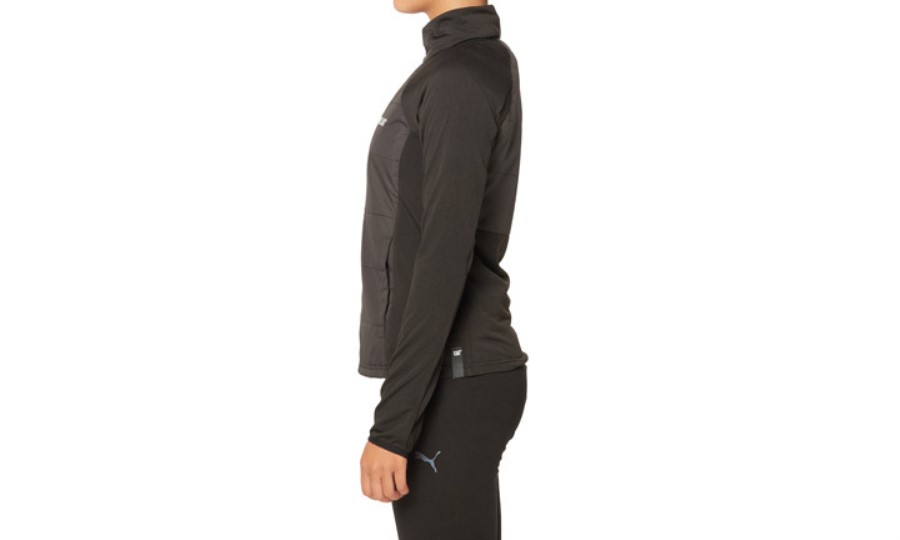 WOMEN CONNECT HYBRID FLEECE JACKET Pitch Black Caterpillar